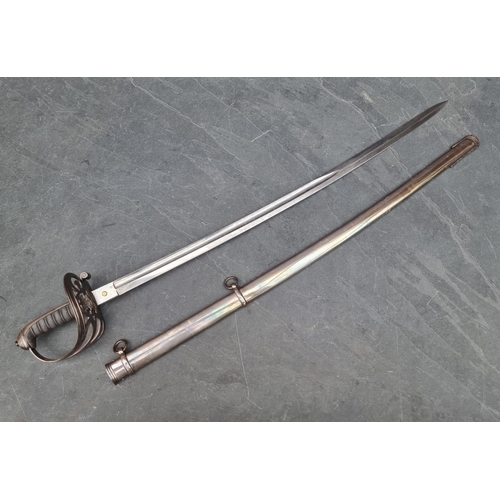 100 - A Victorian 1827 pattern Rifle Volunteer's officer's sword and scabbard, by S & S Smith Cross St... 