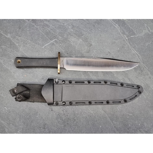 120 - A Cold Steel 'Trail Master' knife and sheath, having 24cm blade.