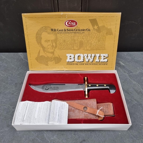 131 - A Case XX presentation 'CA311' Bowie knife and sheath, having 24cm blade, boxed.