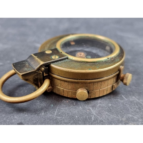 173 - A WWI British Verners Pattern VII officer's military compass, by Anglo Swiss Association, dated 1915... 