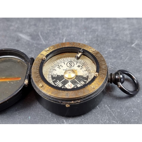 176 - A circa 1940s Cavalry School compass, by J H Steward, London, 51mm.