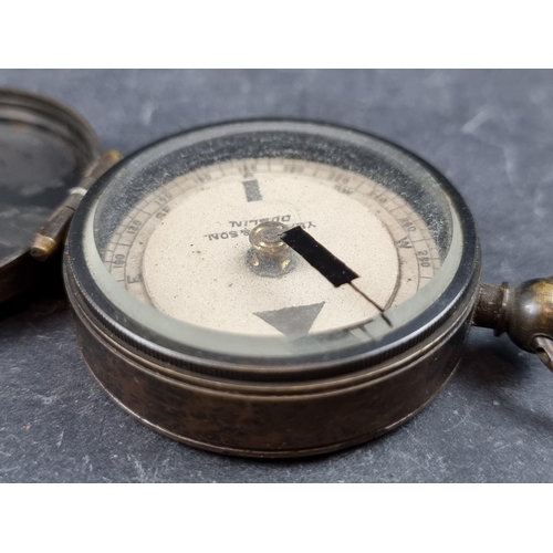 197 - A WWI compass, by Yeates & Son, Dublin, 51mm.