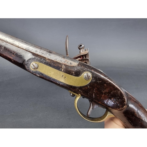 2 - A mid 19th century Belgian six shot pin-fire pocket revolver, with 7cm barrel, folding trigger, cheq... 