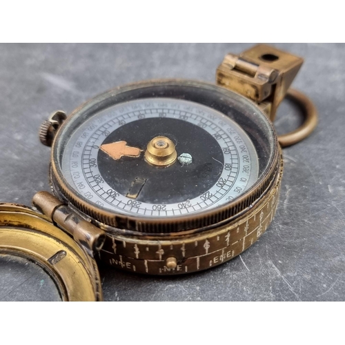 206 - A WWII Australian military Mk.IX compass, by J.W. Handley, Melbourne, dated 1941, with broad arrow m... 