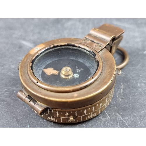 206 - A WWII Australian military Mk.IX compass, by J.W. Handley, Melbourne, dated 1941, with broad arrow m... 