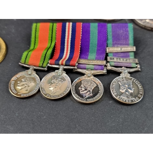 213 - Medals: a group of four, to 54552 Flight Lieutenant F T Dent, R.A.F, comprising: WWII War and Defenc... 