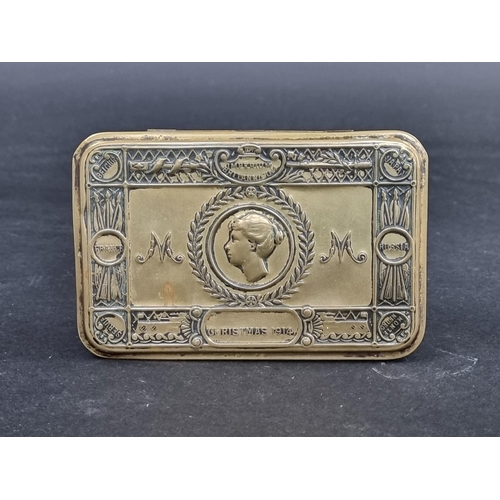 251 - A WWI Christmas 1914 brass tin.