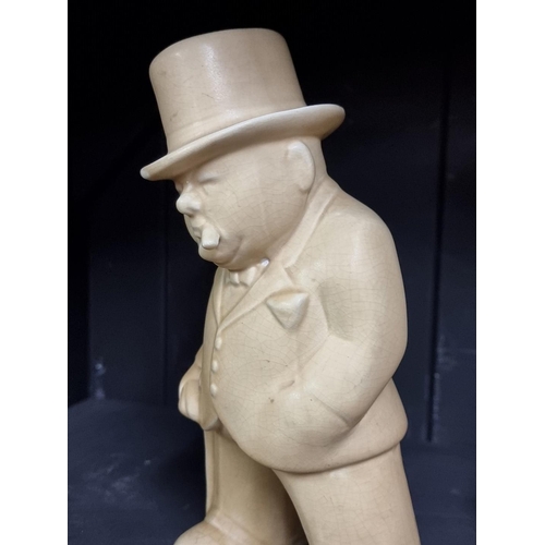 263 - A Bovey Pottery Winston Churchill figure, inscribed 'Our Gang, The Boss', 19cm high.... 