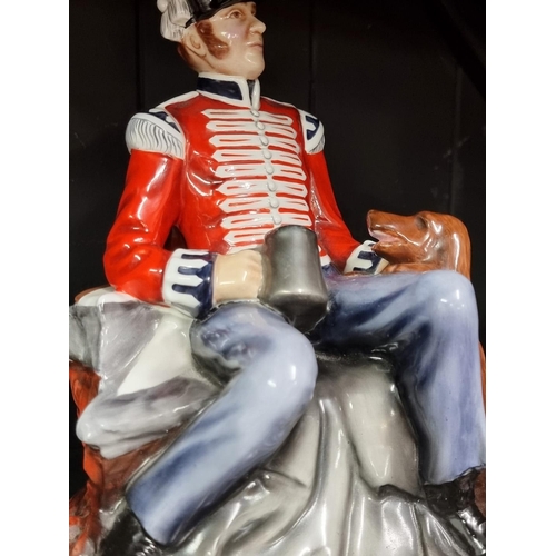 265 - A Michael Sutty porcelain military figure of 'Grenadier', printed factory marks and 'No.41' to base,... 