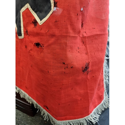 281 - A rare German Third Reich DAF unit flag,  Malbech area, approximately 140 x 120cm including tassels.... 