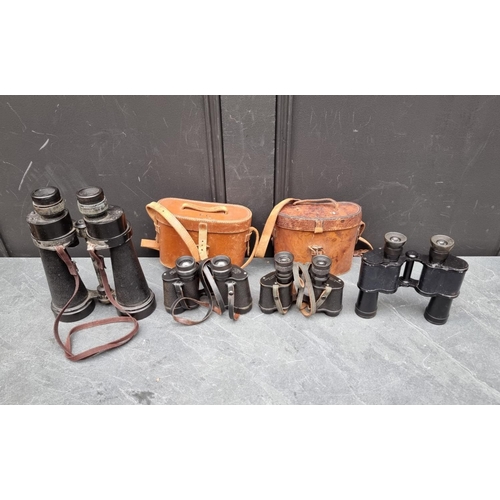 307 - Four various binoculars, to include: a pair of Barr & Stroud CF41 7x; and a pair of Carl Zeiss D... 