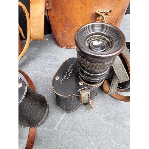 307 - Four various binoculars, to include: a pair of Barr & Stroud CF41 7x; and a pair of Carl Zeiss D... 