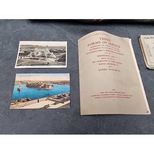 319 - A collection military ephemera, postcards and photographs, some relating to S S M Budge R.A.S.C.... 