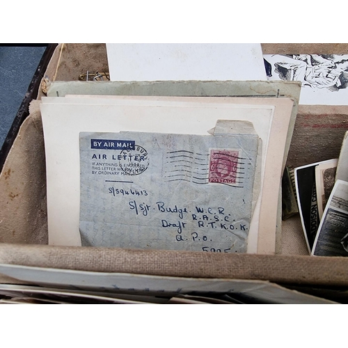 319 - A collection military ephemera, postcards and photographs, some relating to S S M Budge R.A.S.C.... 