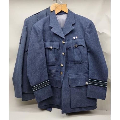 336 - Two RAF jackets and a RAF officer's uniform.