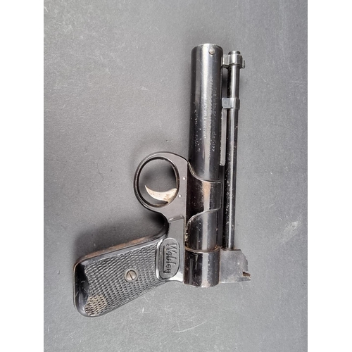 45 - A Webley Junior .177 cal air pistol, Batch No.766, with a Webley soft case.