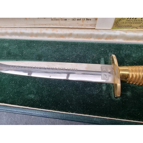 53 - A cased Wilkinson Sword limited edition Commando knife, with etched blade, with CoA numbered 152/500... 