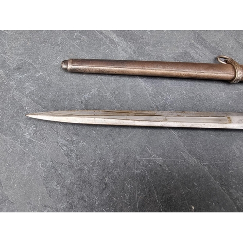 56 - A German Third Reich Luftwaffe Officer's 2nd pattern dagger and sheath, with 25cm blade.... 