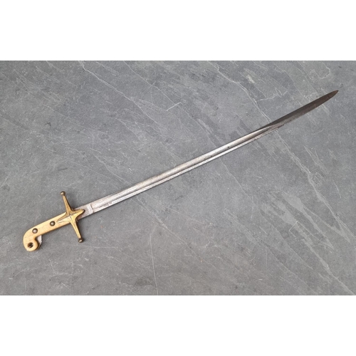 97 - A 19th century British 1831 pattern general officer's Mameluke sword, the 81cm curved blade signed '... 