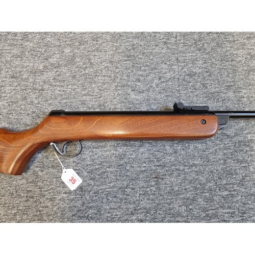 35 - A BSA Meteor break action air rifle, .22 cal, Serial No.TF25421.