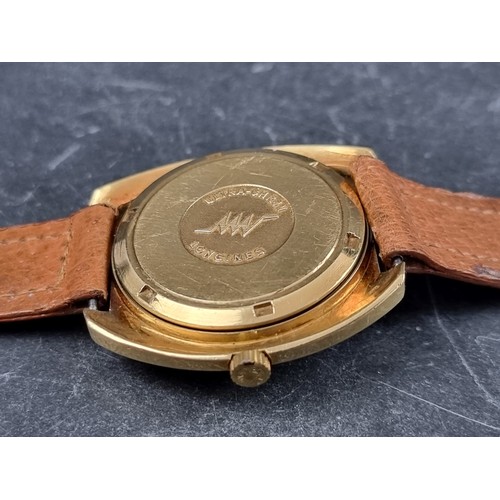 652 - A 1973 Longines 'Ultra-Chron' 18ct gold automatic wristwatch, 39mm, Serial No. 50977798, Cal. 431, o... 