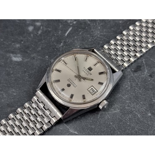 680 - A 1970s Tissot 'Seastar' stainless steel automatic wristwatch, 35mm, Ref. 44543-1X, Cal. 2481, on vi... 