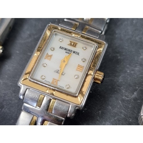 715 - A group of wristwatches, to include a Raymond Weil ladies example, Ref. 9630. (12)