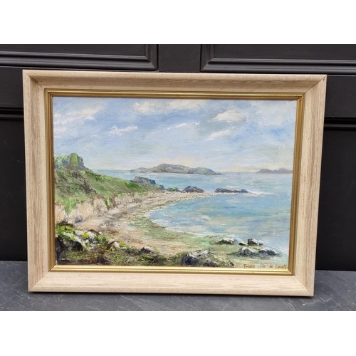 1542 - K Lovell, 'Tresco, Isles of Scilly', signed and dated 1968, oil on canvas, 39 x 54.5cm.... 