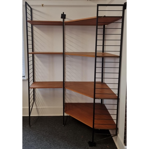 1110 - A scarce mid-century Ladderax corner unit.