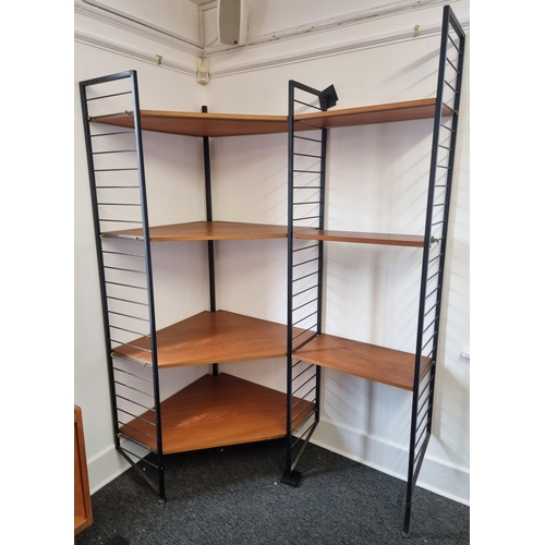 1110 - A scarce mid-century Ladderax corner unit.