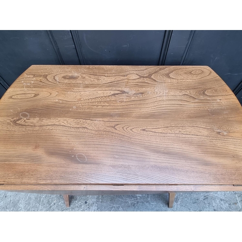 1116 - A mid-century Ercol Windsor drop leaf dining table, 113cm wide.