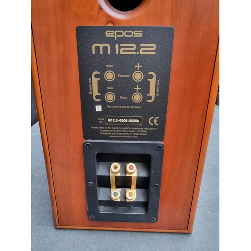 1148 - Hi-Fi Equipment: a pair of Epos M12.2 Speakers, with stands and leads.