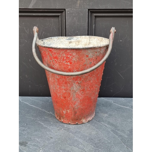 1183 - A George VI fire bucket, height including handle 50cm.