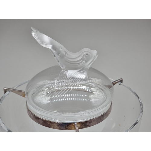 1240 - A Lalique 'Igor' glass caviar bowl, 20cm diameter.