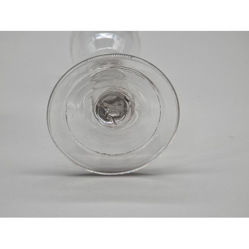 1246 - An antique cordial glass, 14cm high.