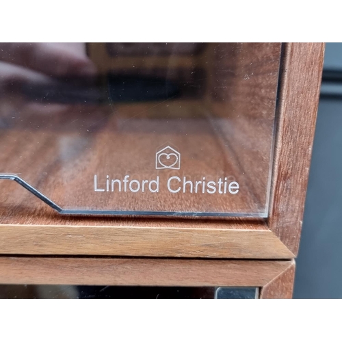 1267 - A set of six Linford Christie walnut shoe display boxes, from the Habitat VIP range, each 18 x 26 x ... 