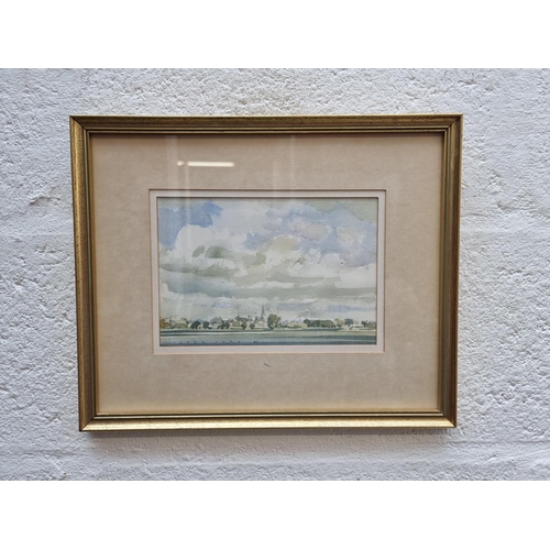 1325 - Peter Iden, 'Chichester from the Harbour at Fishbourne', signed and dated '82, watercolour and gouac... 