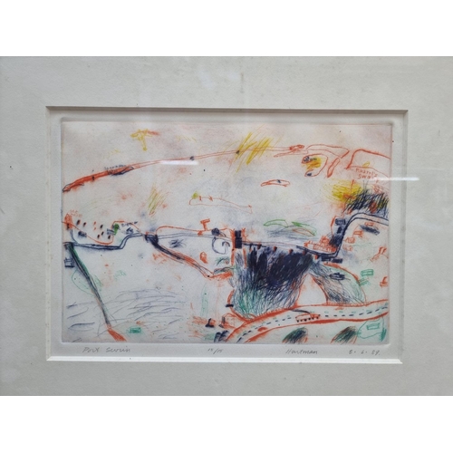 1328 - John Hartman, 'Port Severn', signed, titled, dated and numbered 15/15, labelled verso, dry point etc... 