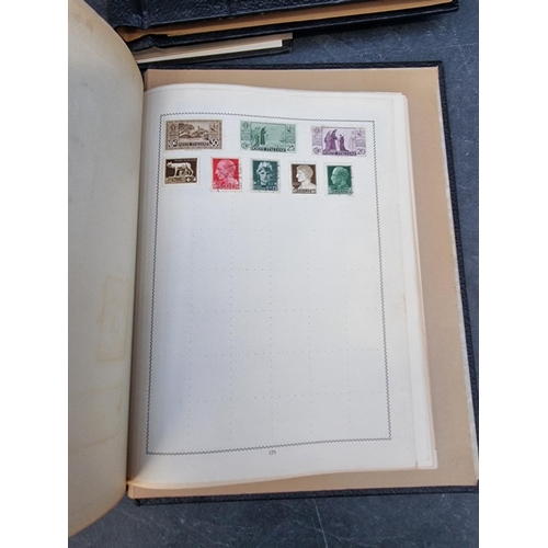 1350 - Stamps: three albums and two stockbooks. (5)