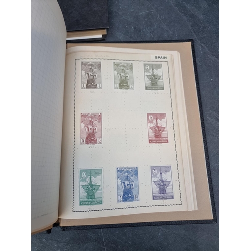 1350 - Stamps: three albums and two stockbooks. (5)