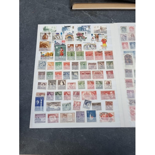 1350 - Stamps: three albums and two stockbooks. (5)