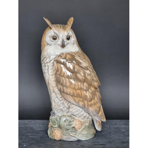 1431 - A large Royal Copenhagen Eagle Owl, model 1331, 36cm high.