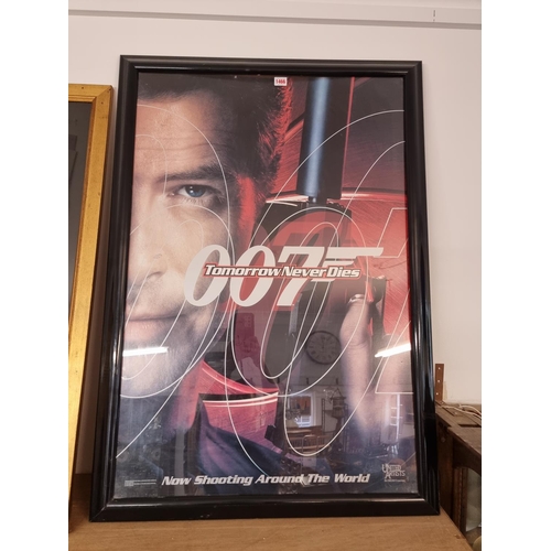 1466 - Film Poster: 007 James Bond 'Tomorrow Never Dies', signed by Pierce Brosnan, 100 x 67cm.... 