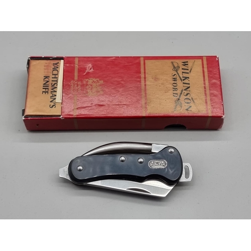 1522 - A Wilkinson Sword 'Yachtsman's knife', boxed.