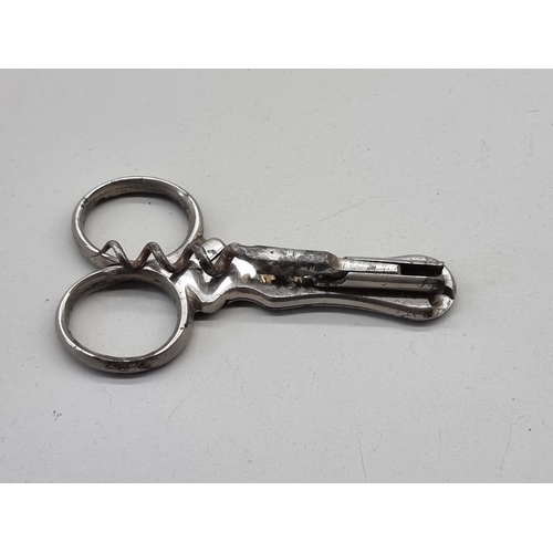 1527 - A vintage Perrier Jouet corkscrew, total length 13.5cm. 