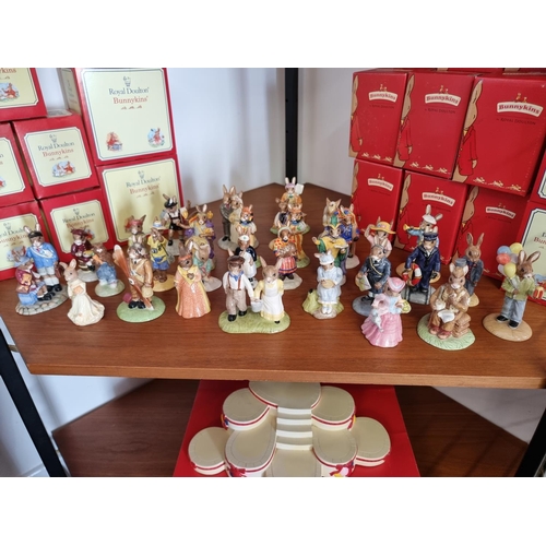 1573 - A very large collection of Royal Doulton 'Bunnykins' figures, approx 89; together with two related s... 