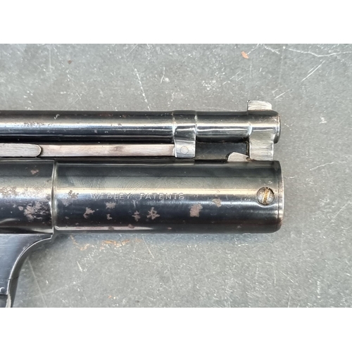 1613 - A Webley Senior .177 cal air pistol, Batch No.860.Please Note: buyers of air weapons must be 18 or o... 