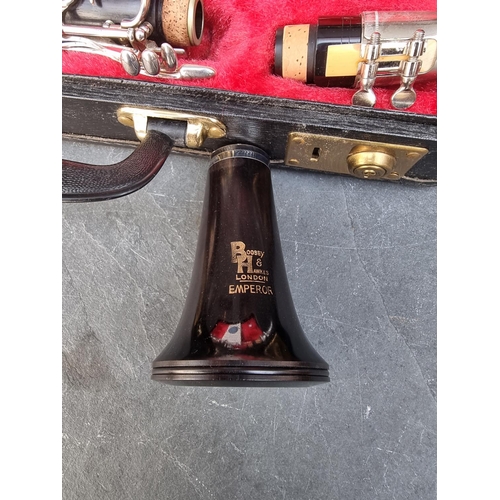 1592 - A Boosey & Hawkes 'Emperor' clarinet, in fitted case.