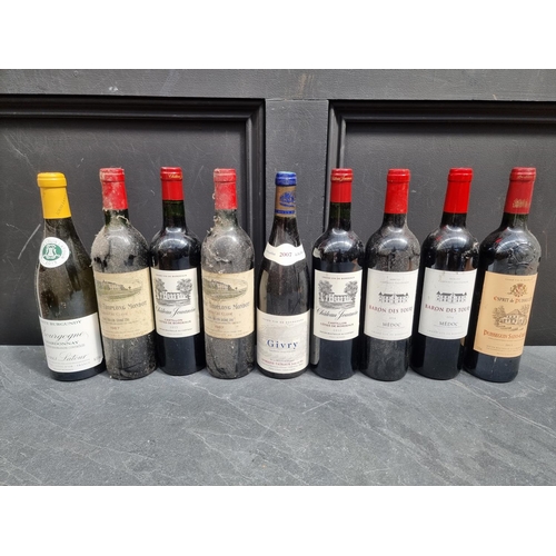 110 - Six bottles of Grand Vin de Bordeaux; together with two bottles of Grand Cru Saint-Emilion; and a bo... 