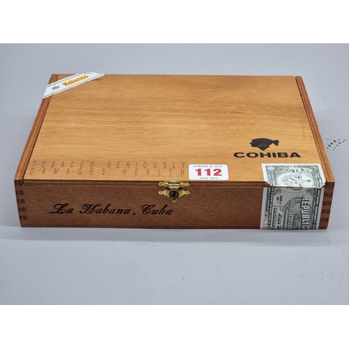 112 - Cigars: a box of eighteen Cohiba 'Esplendidos' cigars. (16)